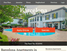 Tablet Screenshot of barcelonaapartmentstulsa.com